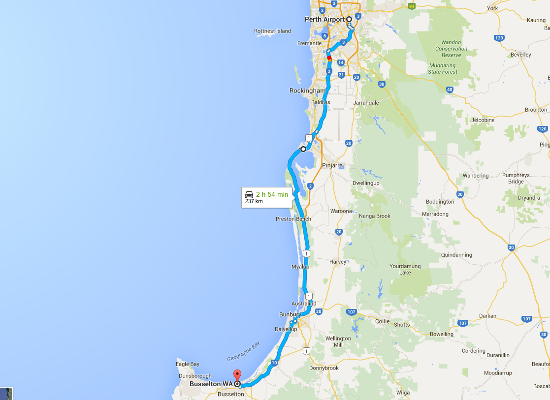 Getting to the Margaret River Region - Margaret River Find the Fun